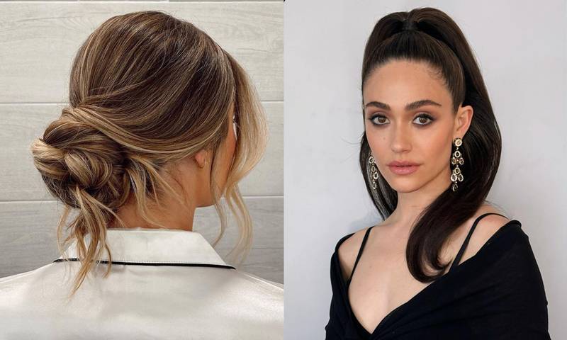 women with holiday hairstyles