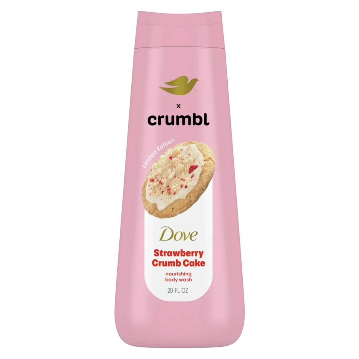 Dove Crumbl Moisturizing Liquid Body Wash Strawberry Crumb Cake
