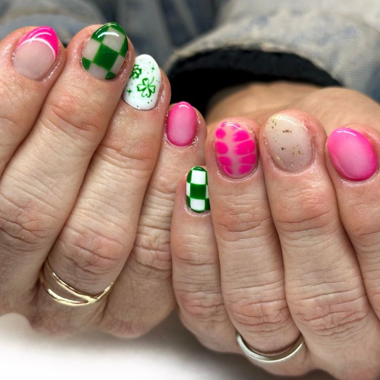 Pink and Green