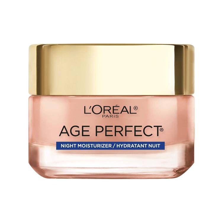 Best for Dull Skin: L'Oréal Paris Age Perfect Rosy Tone Cooling Night Moisturizer ($16)