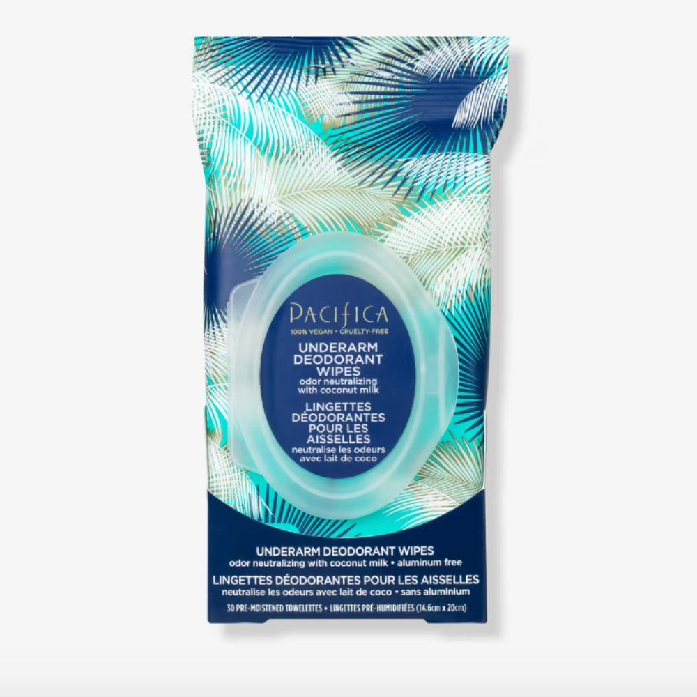 Pacifica Underarm Deodorant Wipes with Coconut Milk &amp; Essential Oils ($9)