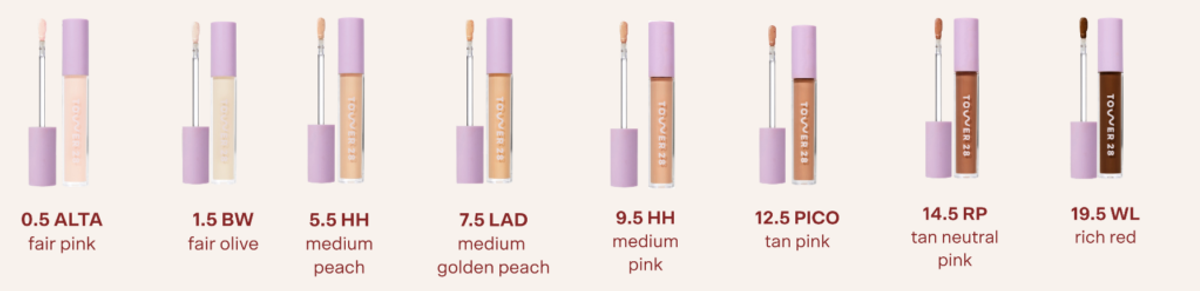 tower 28 concealer new shades