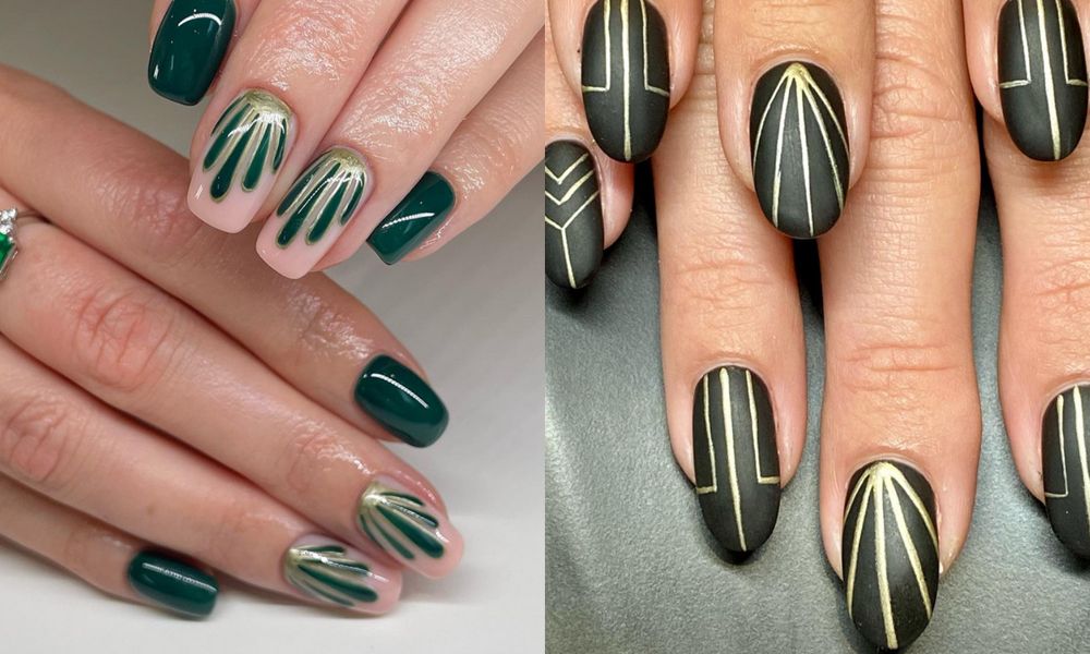 art deco nails