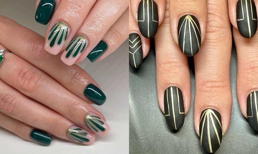 art deco nails