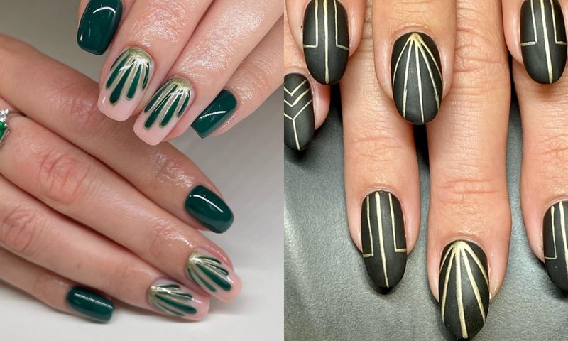 art deco nails