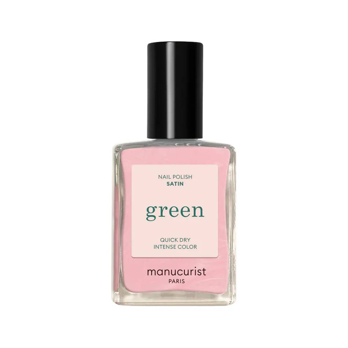 Manucurist green natural nail polish in Satin