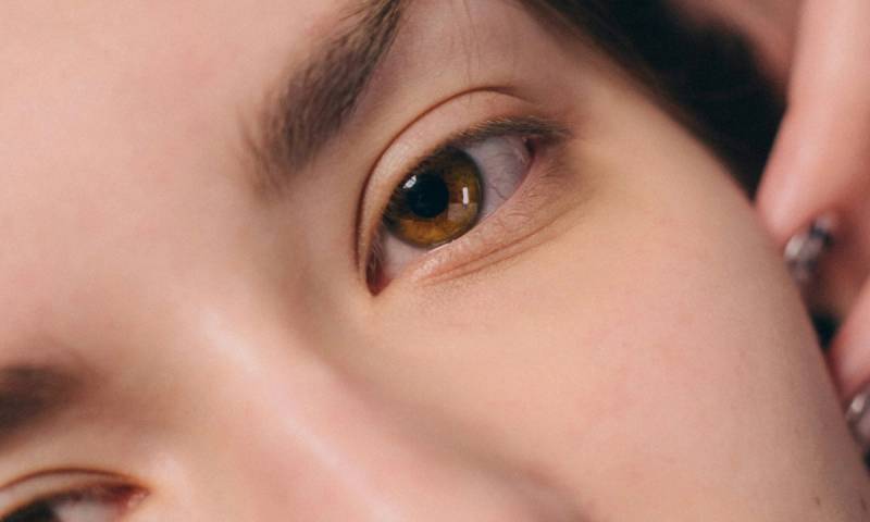 woman's eye up close