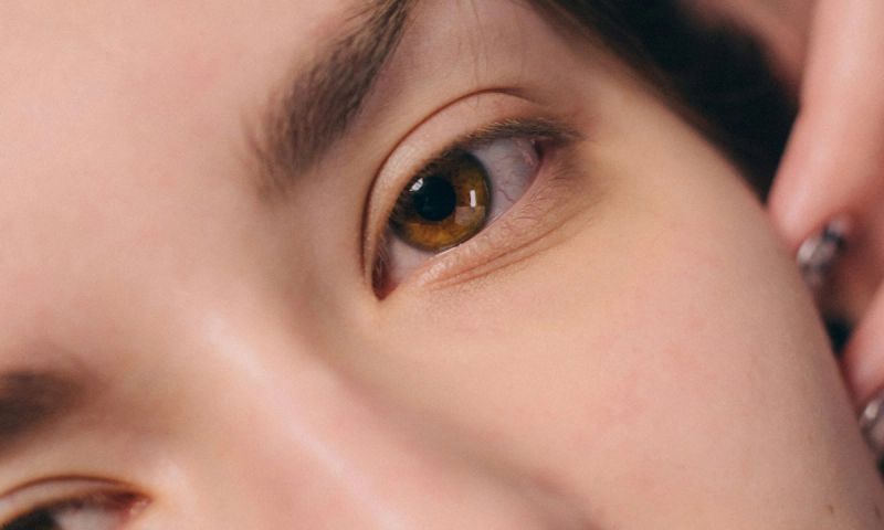woman's eye up close