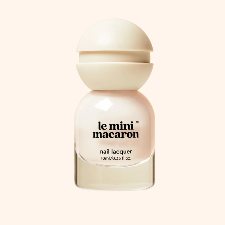 Le Mini Macaron Nail Lacquer in Coconut Yogurt ($10)