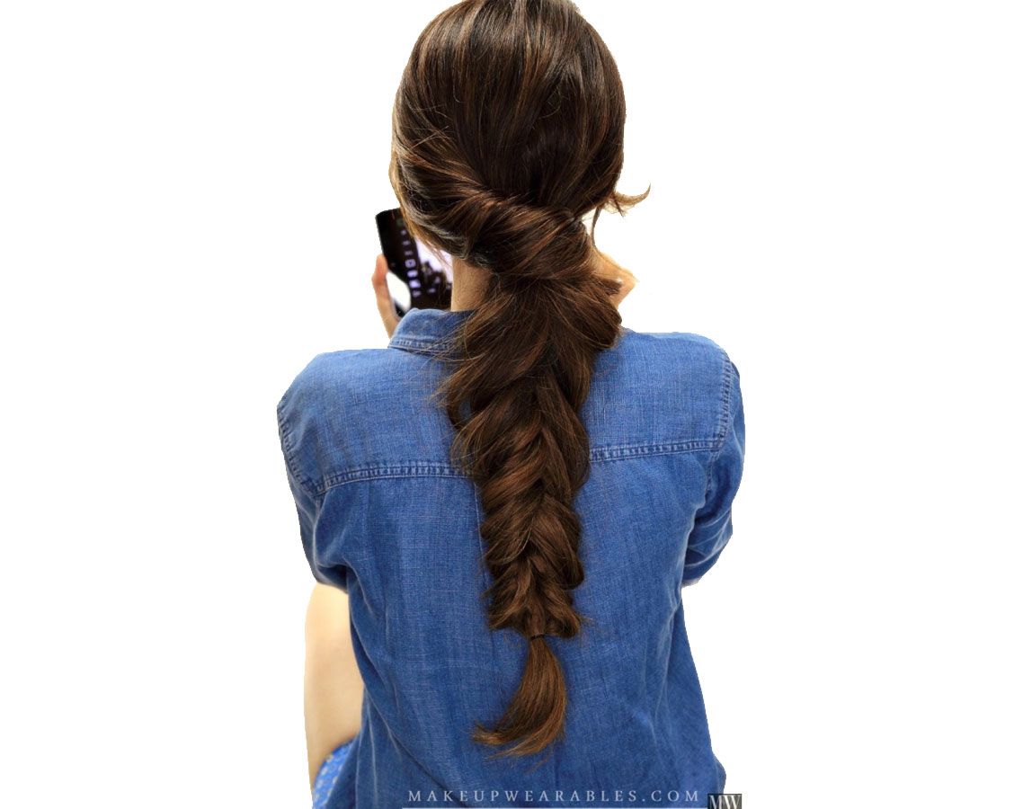 Twisted Fishtail Braid Ponytail