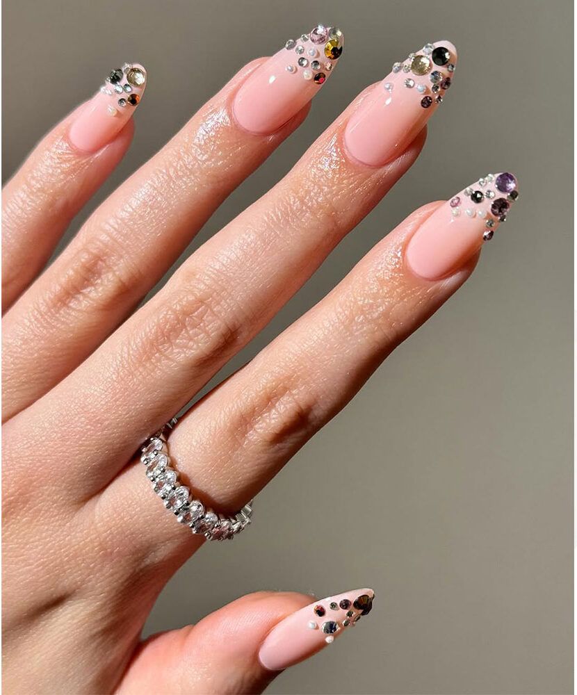 Gemstone French Manicure