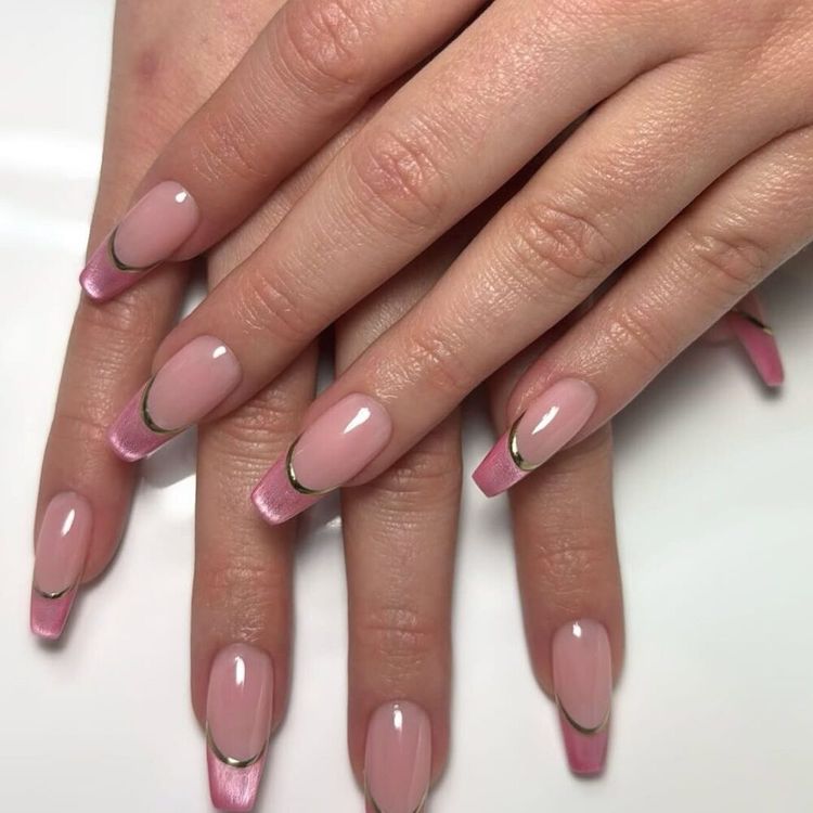 Glass Pink Tips