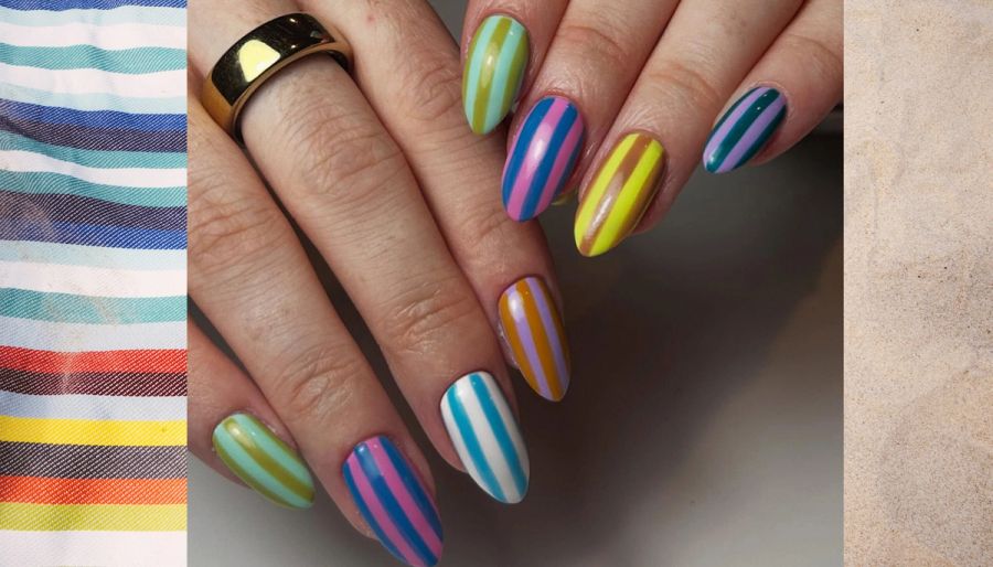 beach towel nails