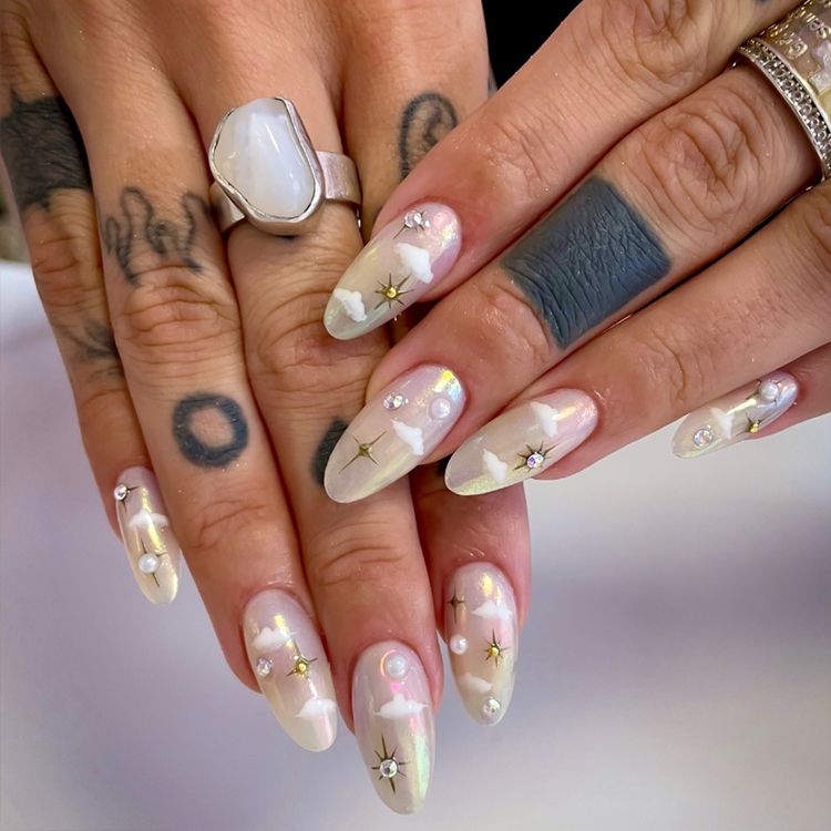 Chrome Cloud Nails