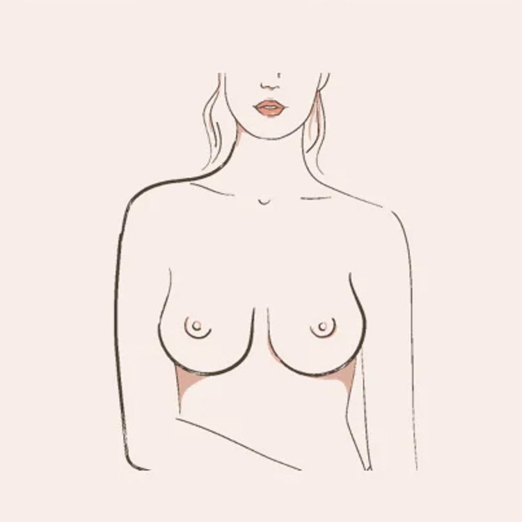 tear drop breasts