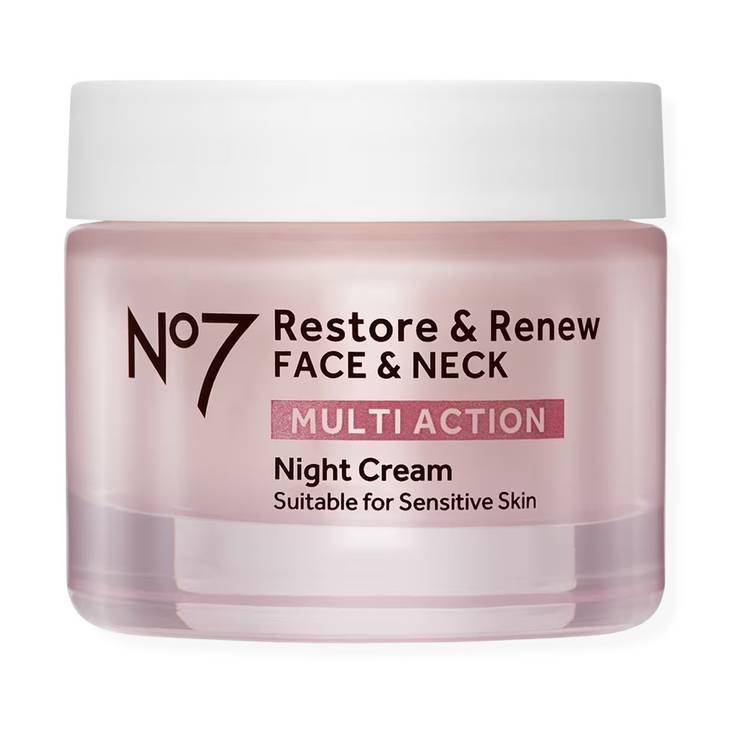 No7 Restore & Renew Face & Neck Multi Action Night Cream ($33)
