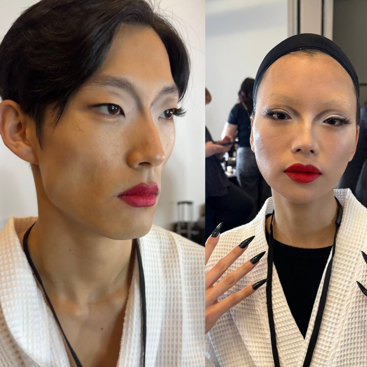 Images via Lashify x Thom Browne