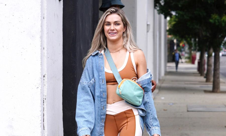 Lindsay Arnold is seen on September 28, 2021 in Los Angeles, California.