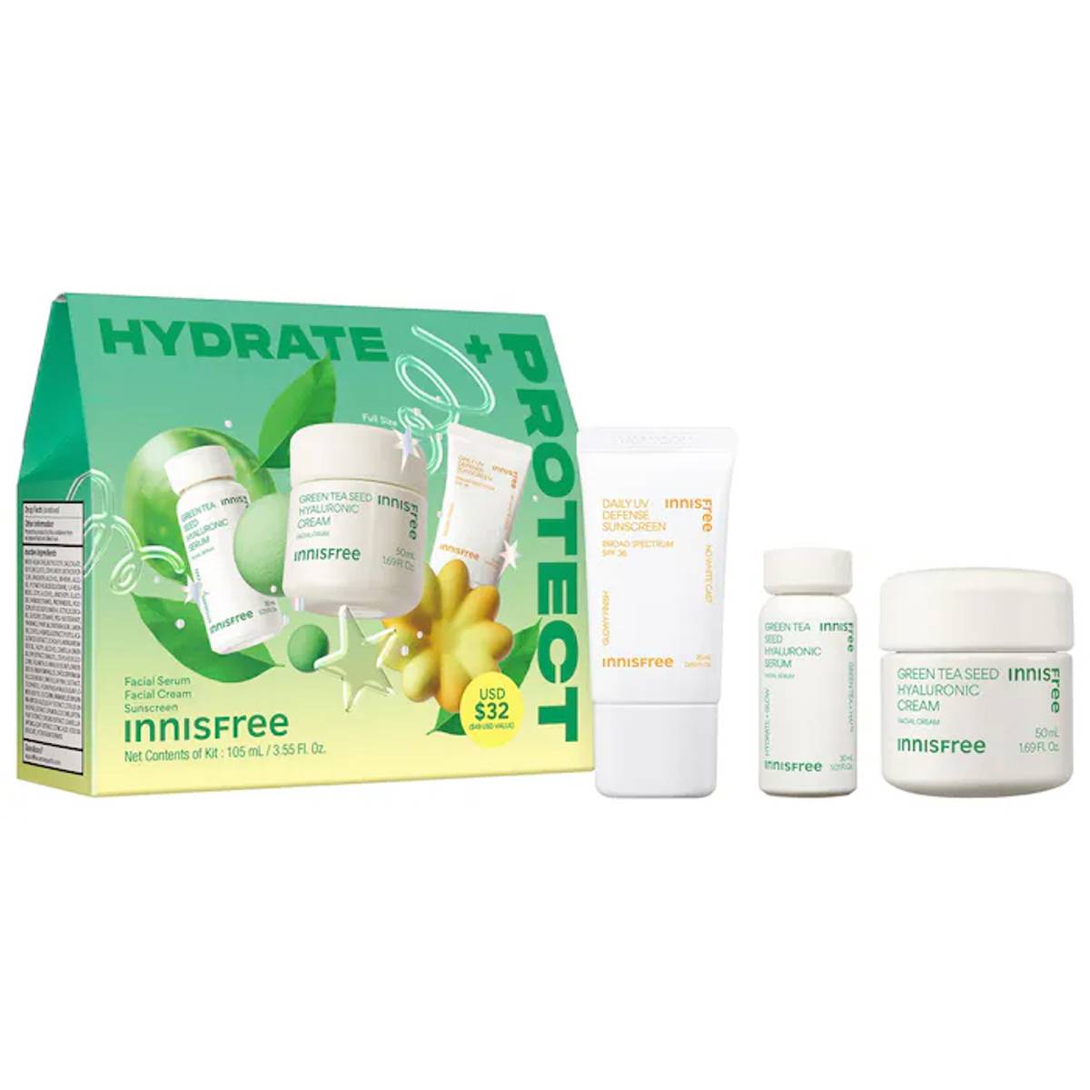 Innisfree Hydrate + Protect Holiday Set