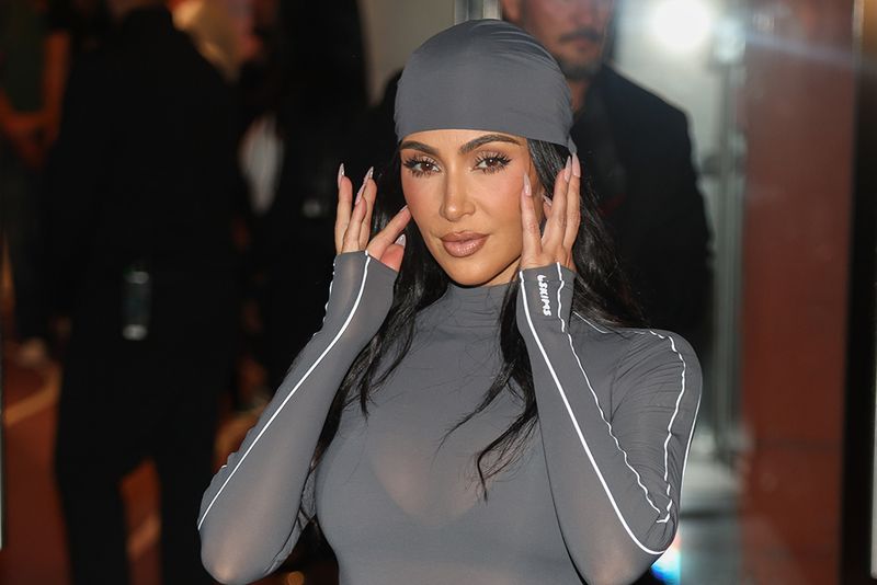 NEW YORK, NEW YORK - SEPTEMBER 24: Kim Kardashian attends the NikeSKIMS "Bodies At Work" launch celebration at Nike House of Innovation on September 24, 2025 in New York City. (Photo by Manny Carabel/Getty Images)