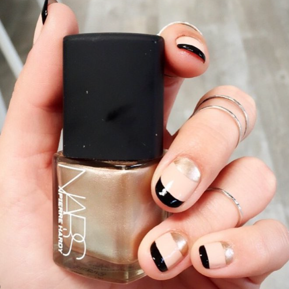 baby French nails neutral