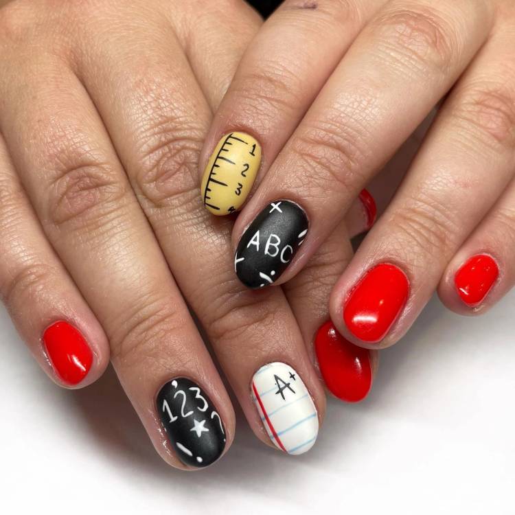 back to school nails