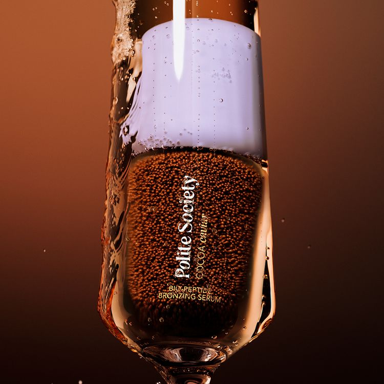 Polite Society Cocoa Caviar Bio-Peptide Bronzing Serum ($35)