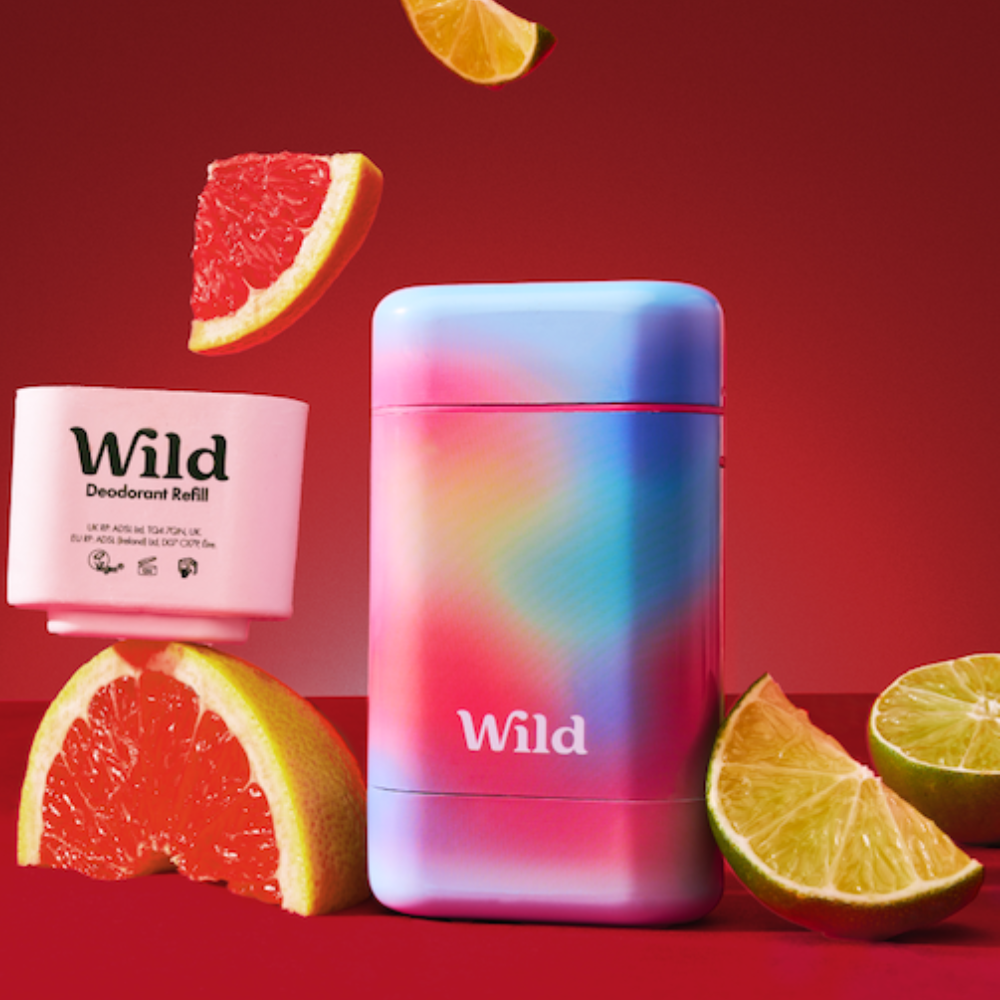 Wild Cosmetics Refillable Ombre Case with Grapefruit & Lime