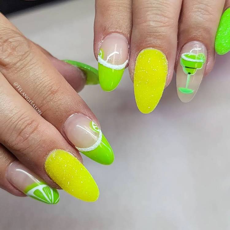 15 Nail Designs to Match Your Mani to Your Favourite Cocktail | Beauty 14 margarita nails