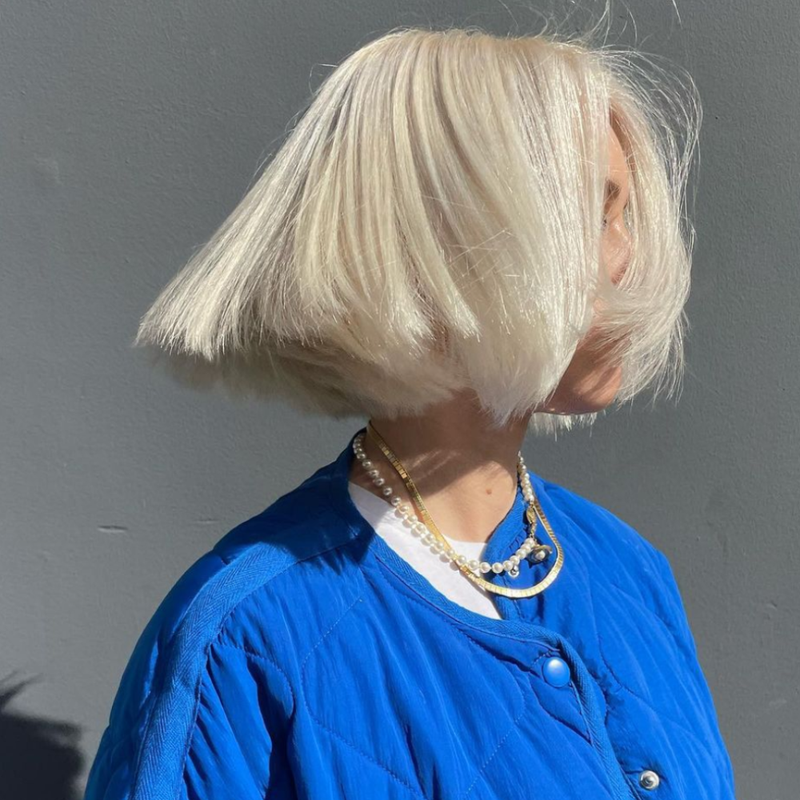 white gold blond hair