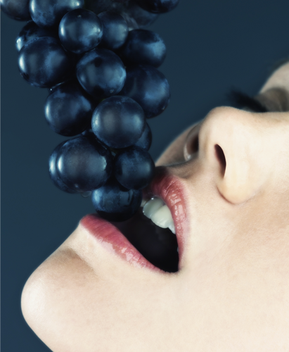 Dark-colored foods and drinks