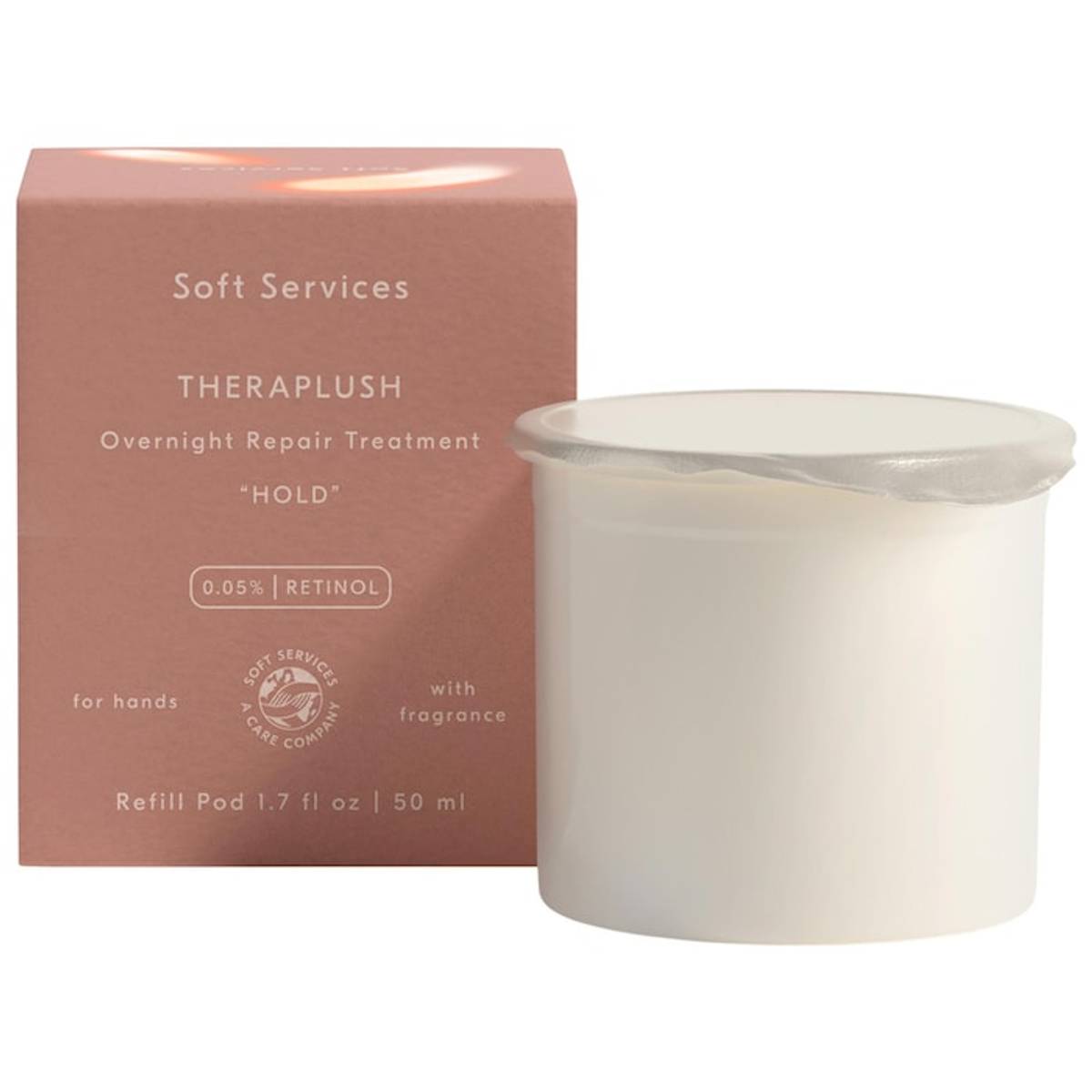 Soft Services Theraplush “Hold” Refillable Overnight Retinol Hand Repair Cream