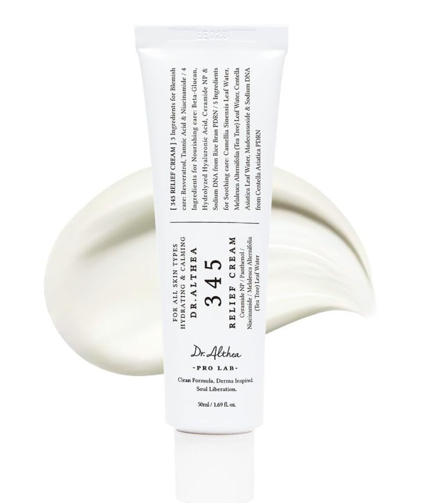 Dr.Althea 345 Relief Cream | Moisturizer for Soothing Recovery and Blemish Care with PDRN & Niacinamide