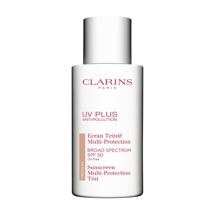 Clarins UV Plus Anti-Pollution' Broad Spectrum SPF 50 Tinted Sunscreen Multi-Protection ($48)