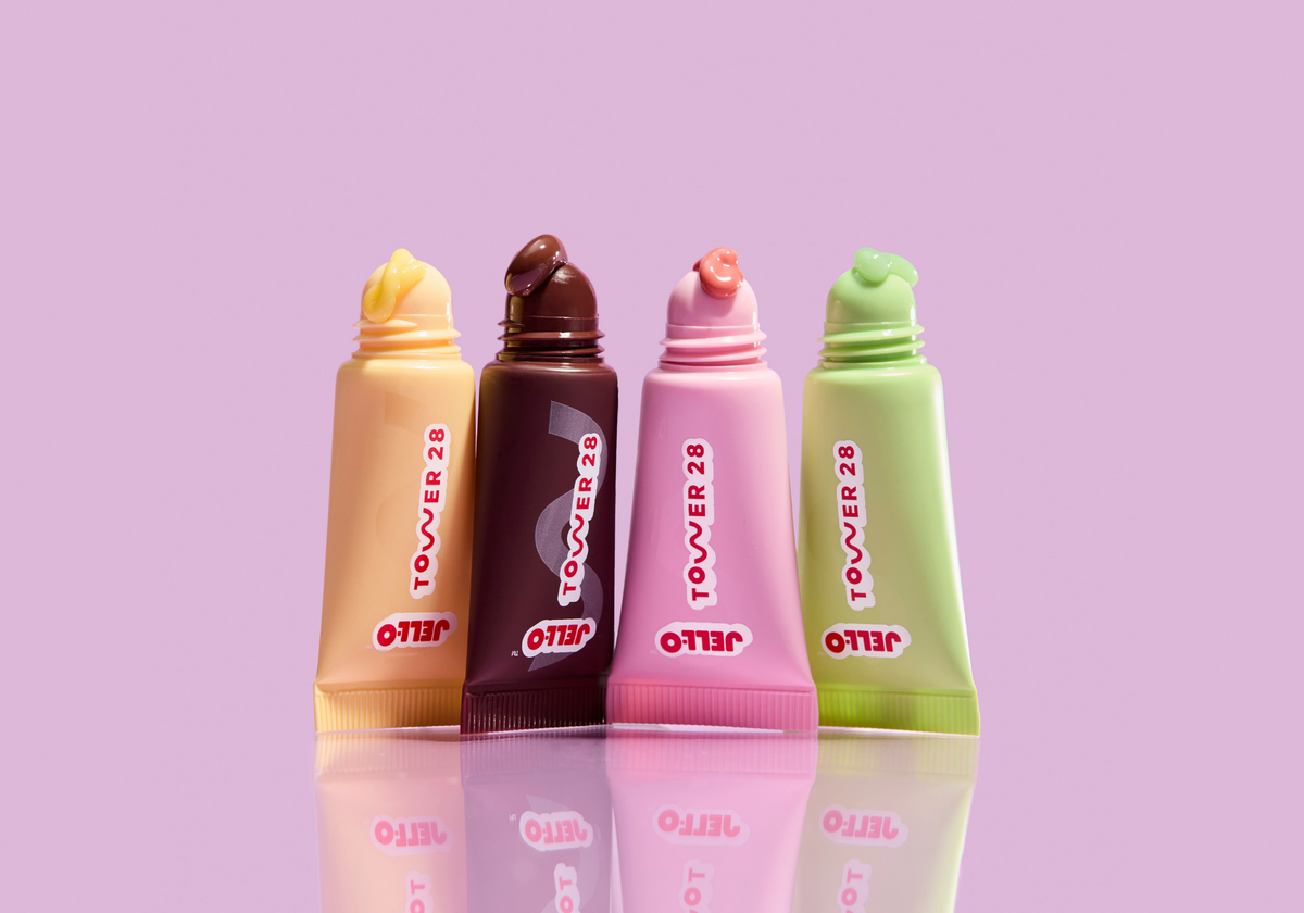 TLipSoftie Tinted Lip Treatments in the Lil’ Pudding Snack Set, each one channeling a classic JELL-O pudding flavor.