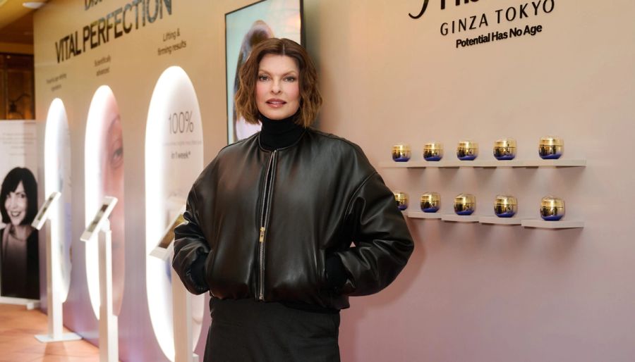linda evangelista during the shiseido potential has no age summit