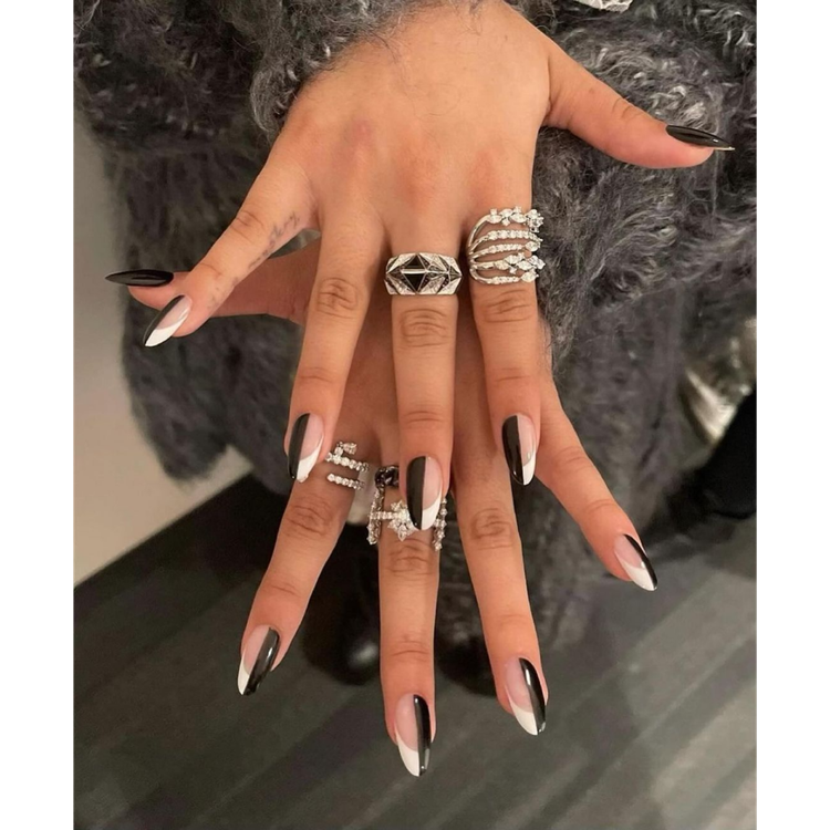 Tuxedo Nails