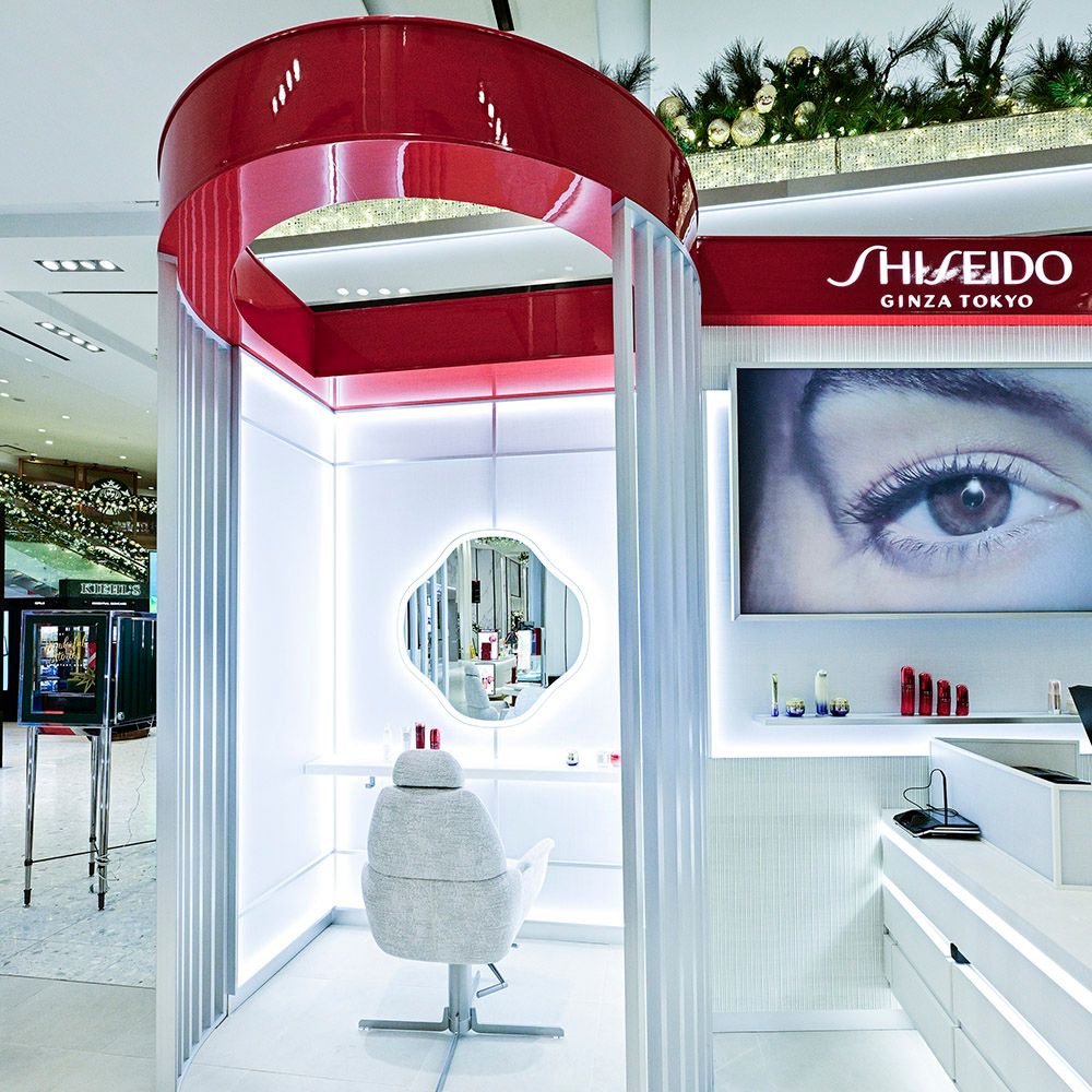 NEW YORK, NEW YORK - NOVEMBER 13: A general view inside the beauty renovation at Macy's Herald Square on November 13, 2025 in New York City.