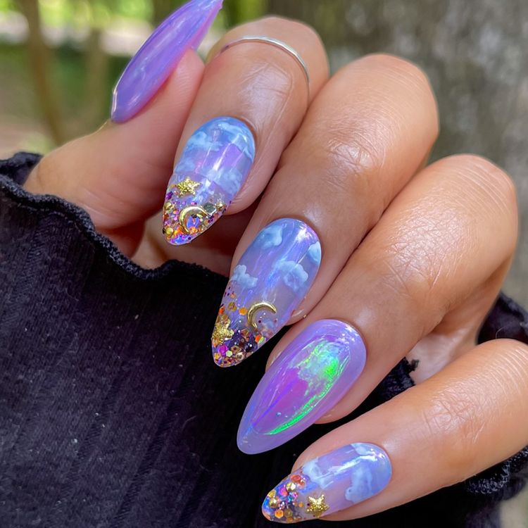 Aurora Glass Nails