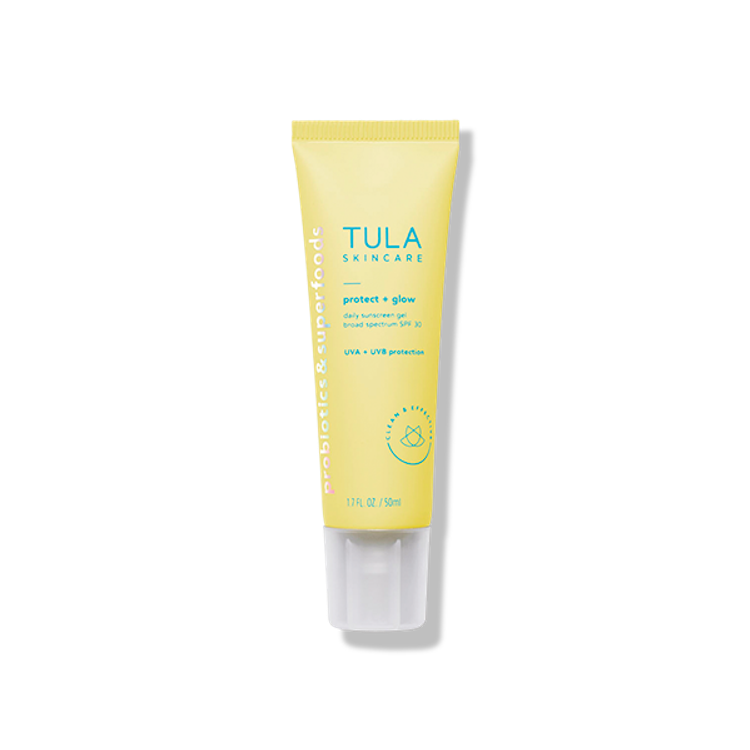 TULA Skincare Protect + Glow daily sunscreen gel broad spectrum SPF 30 ($38)