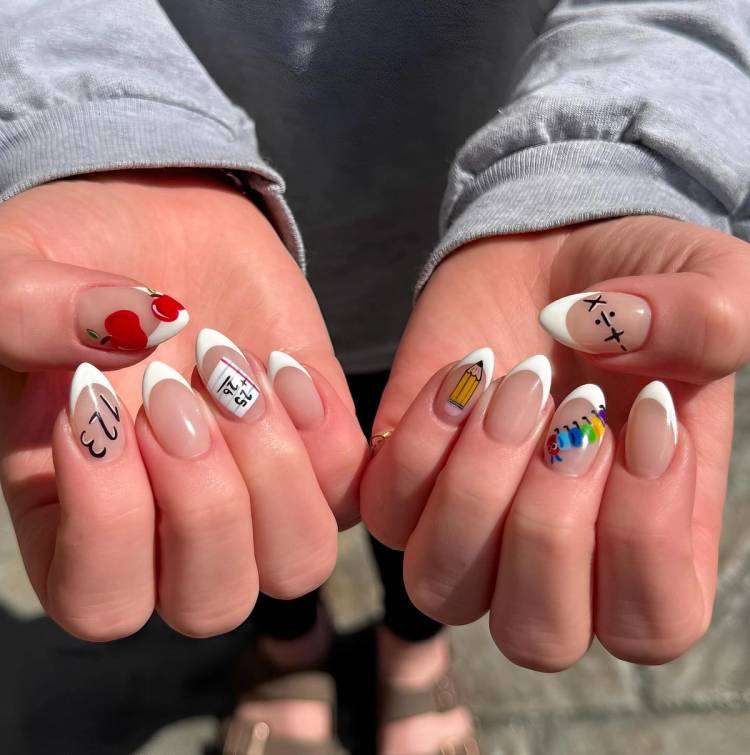 back to school nails