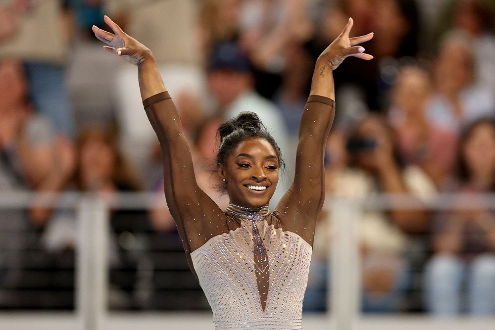 simone biles competition glam