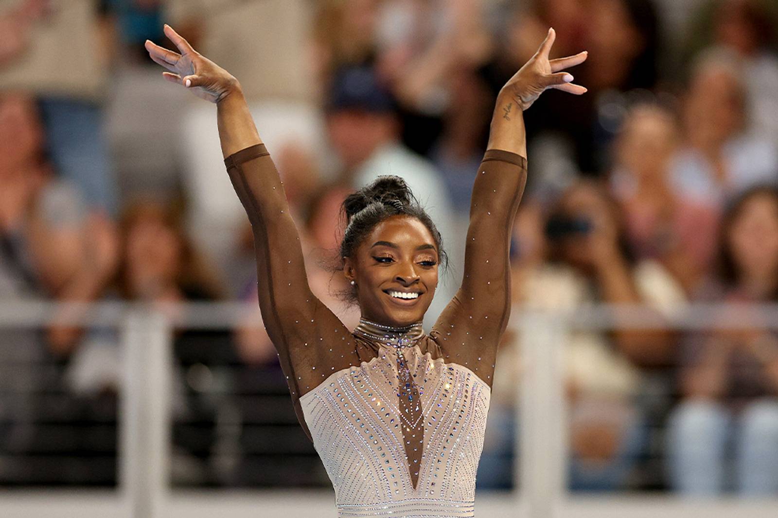 Every Makeup Product Behind Simone Biles’ Competition Glam | NewBeauty