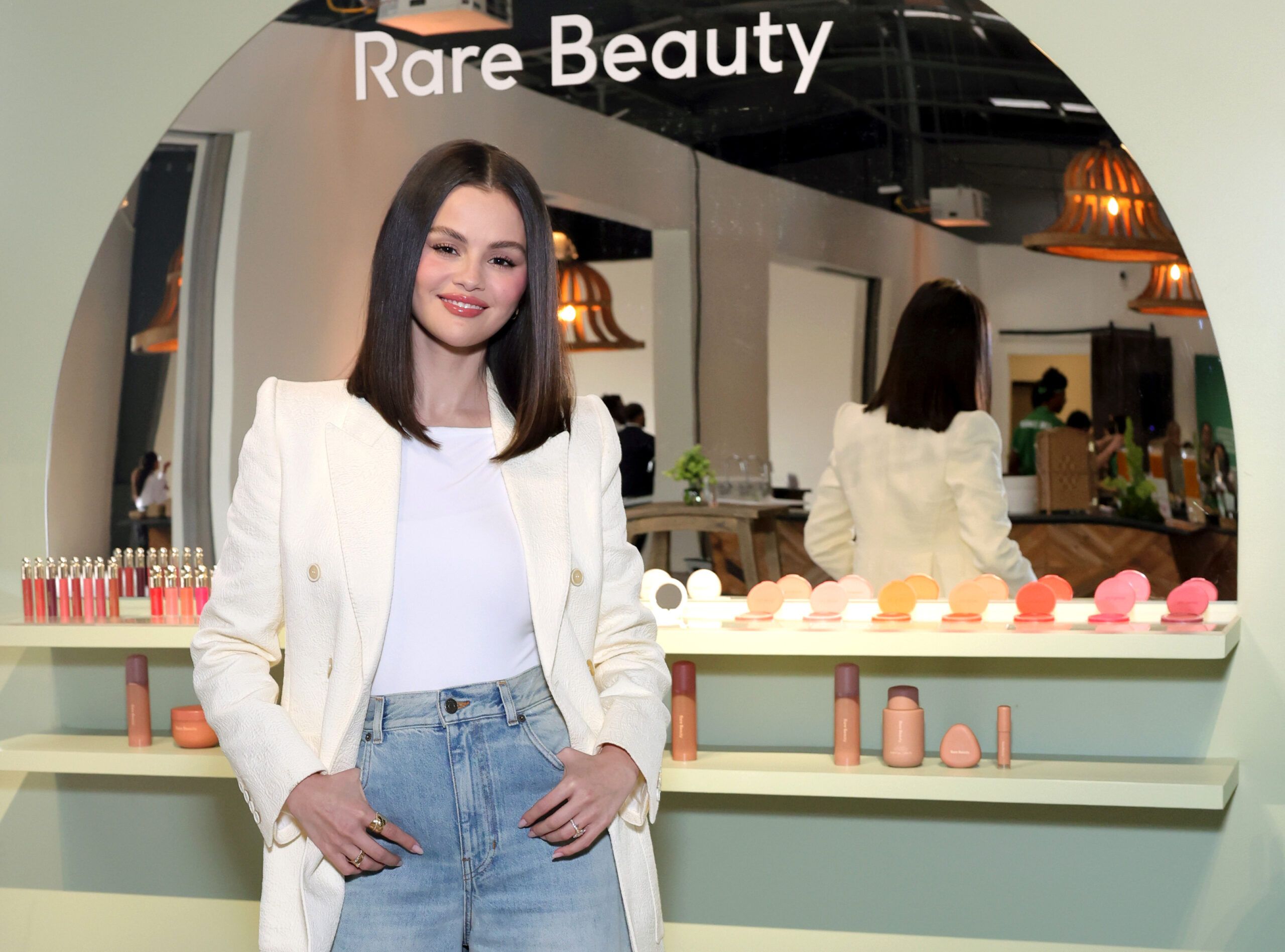 Selena Gomez attends Rare Beauty's 4th annual Mental Health Summit at Rolling Greens on May 01, 2025 in Los Angeles