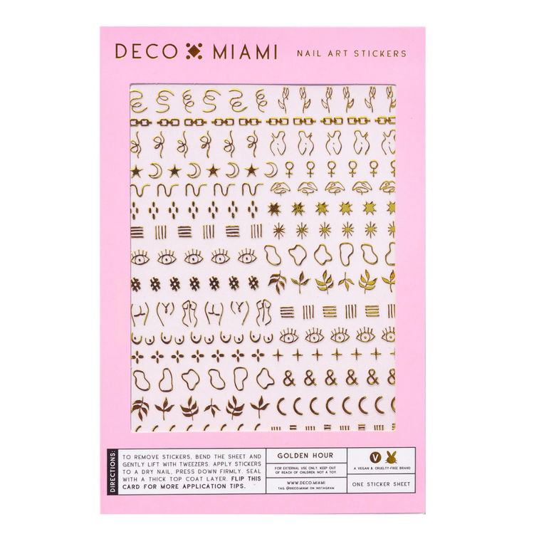 Deco Beauty Nail Art Stickers Golden Hour ($10)