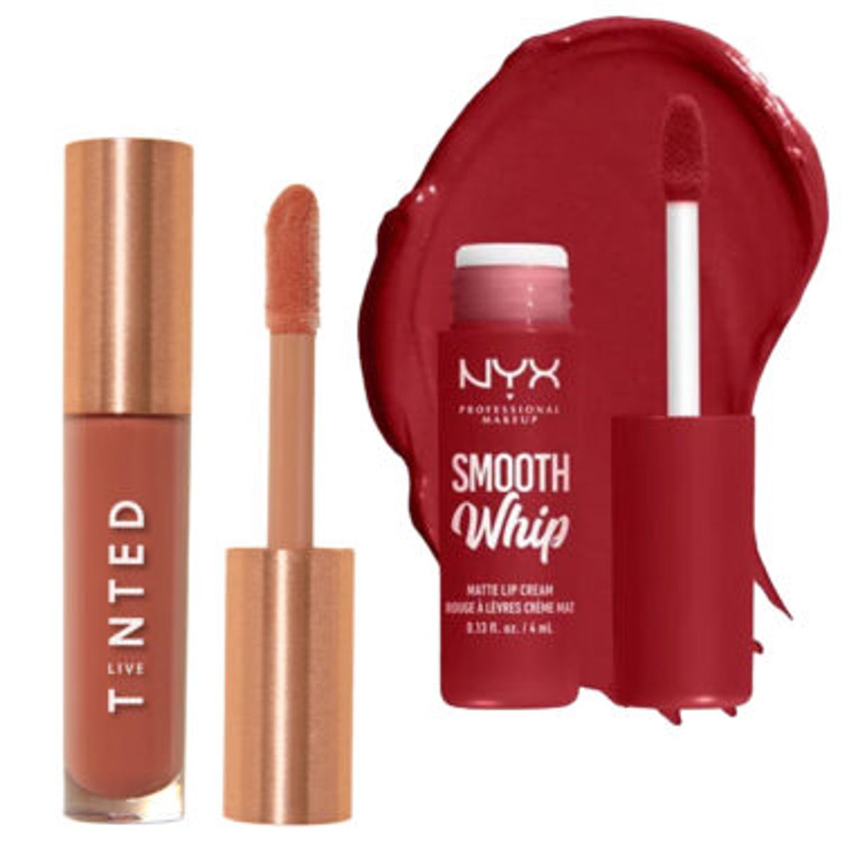 Live Tinted and NYX lip products