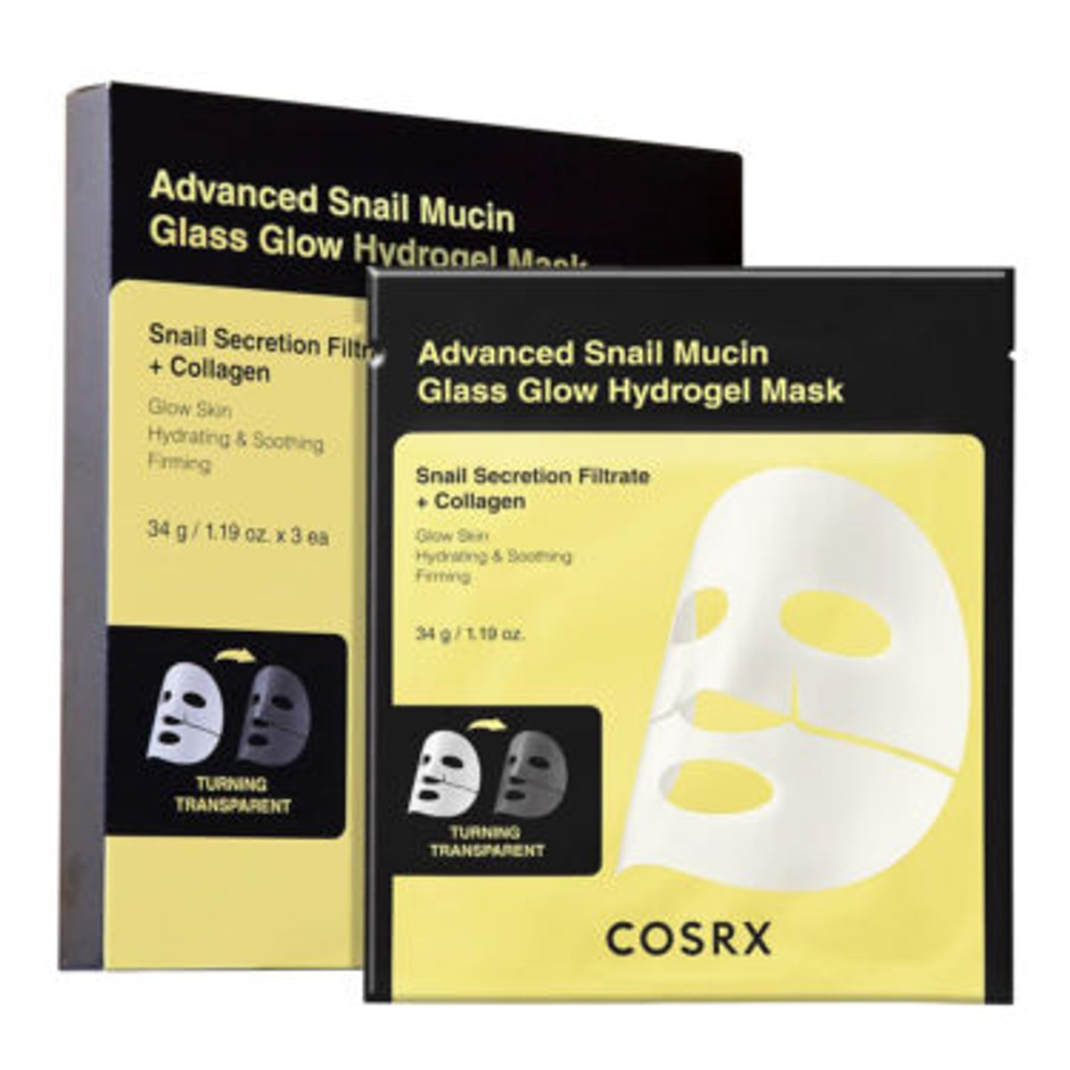 COSRX Advanced Snail Mucin Glass Glow Hydrogel Mask
