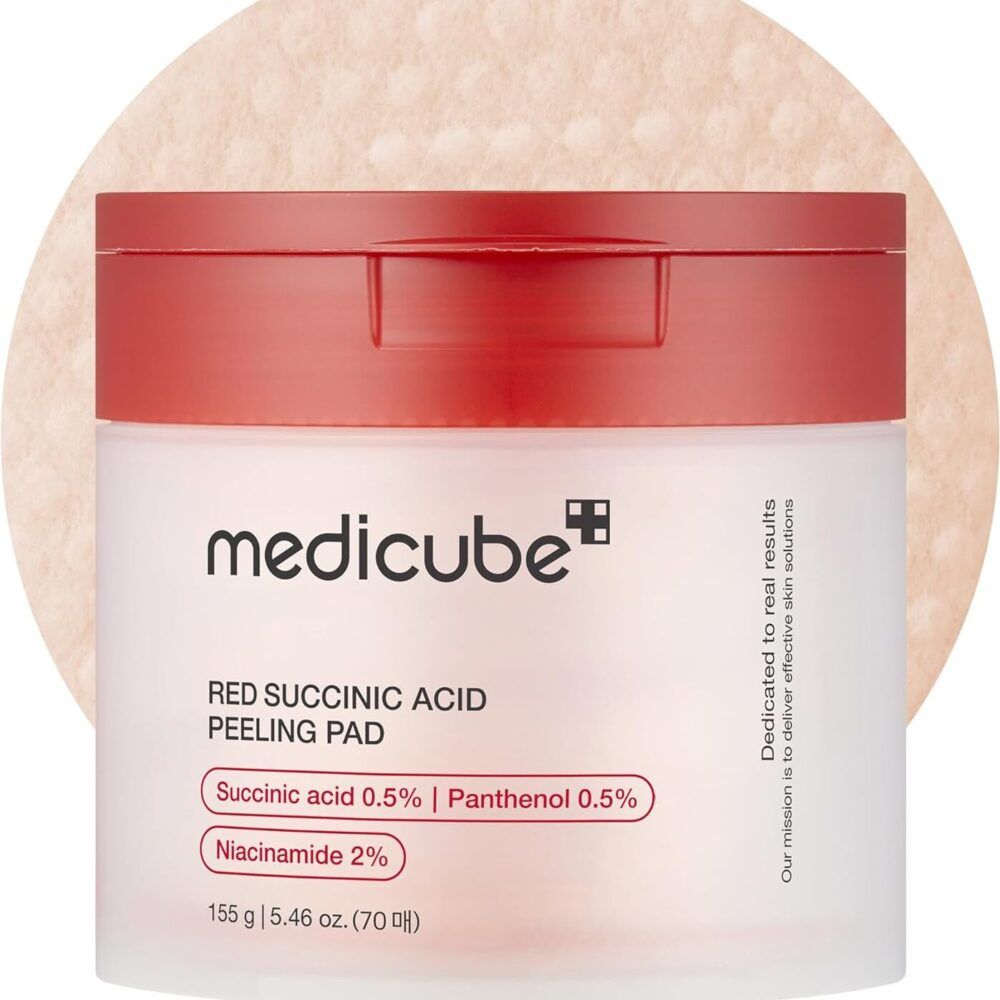 Medicube Red Succinic Acid Panthenol Facial Peeling Pads ($25)