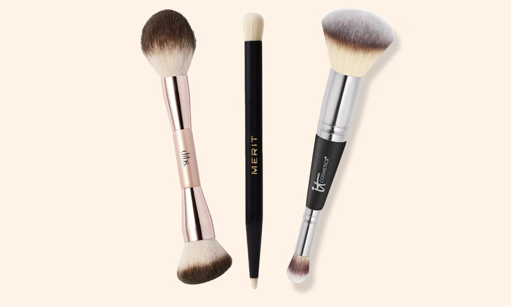 dual-ended makeup brushes
