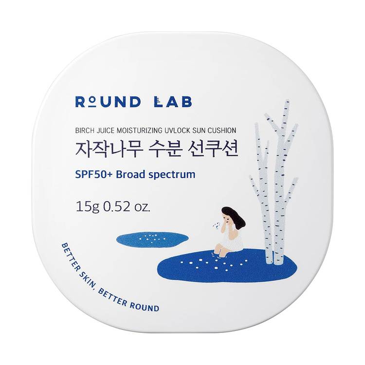 Round Lab Birch Juice Moisturizing UVLOCK Sun Cushion SPF 50